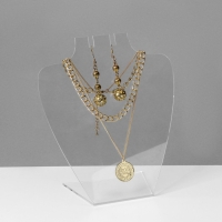 Подставка под колье 18&times;8&times;21 см, оргстекло 3 мм, прозрачная, В ЗАЩИТНОЙ ПЛЁНКЕ