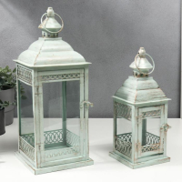 Подсвечник металл "Сказка Махараджи" набор 2 шт 27х11х11 38х15х15 см Подсвечник металл "Сказка Махараджи" набор 2 шт 27х11х11 38х15х15 см