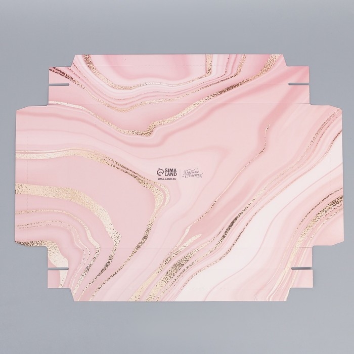 Коробка кондитерская для муссовых пирожных &laquo;Мрамор&raquo;, 27 х 17.8 х 6.5 см