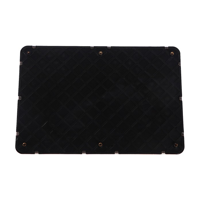 Накладка-подпятник для автоковрика, 24×16, металлическая с креплением Накладка-подпятник для автоковрика, 24×16, металлическая с креплением