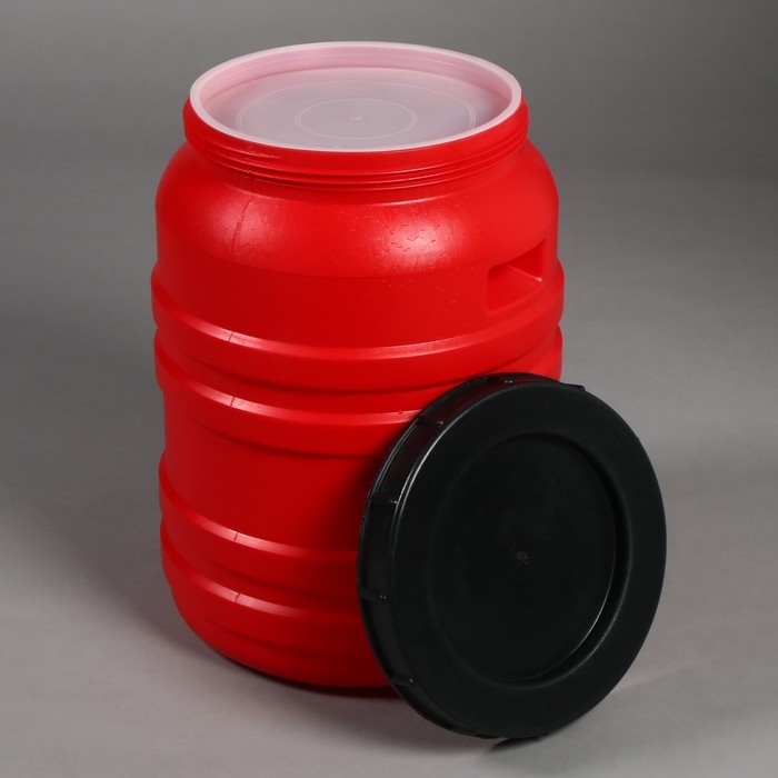 Бочка пищевая, 50 л, горловина 27 см, с крышкой, цвет МИКС Бочка пищевая, 50 л, горловина 27 см, с крышкой, цвет МИКС