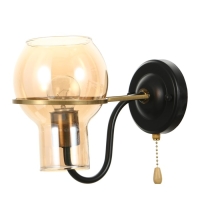 Бра "Кэган" E27 40Вт черный 12х24х23 см Бра "Кэган" E27 40Вт черный 12х24х23 см