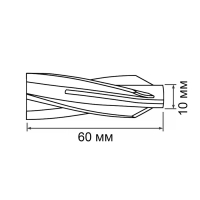 Дюбель ТУНДРА, для газобетона, нейлоновый, 10х60 мм, 100 шт