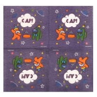 Салфетки бумажные &laquo;С ДР&raquo;, 24х24 см, 20 шт