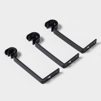 Карниз однорядный кованый, 160-300 см, телескопический, металл, черный