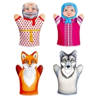 Кукольный театр &laquo;Битый небитого везёт&raquo;, 4 куклы-перчатки, сценарий в стихах