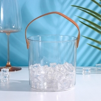 Ведёрко для льда Доляна, 1,3 л, 13×13×13 см, цвет прозрачный Ведёрко для льда Доляна, 1,3 л, 13×13×13 см, цвет прозрачный