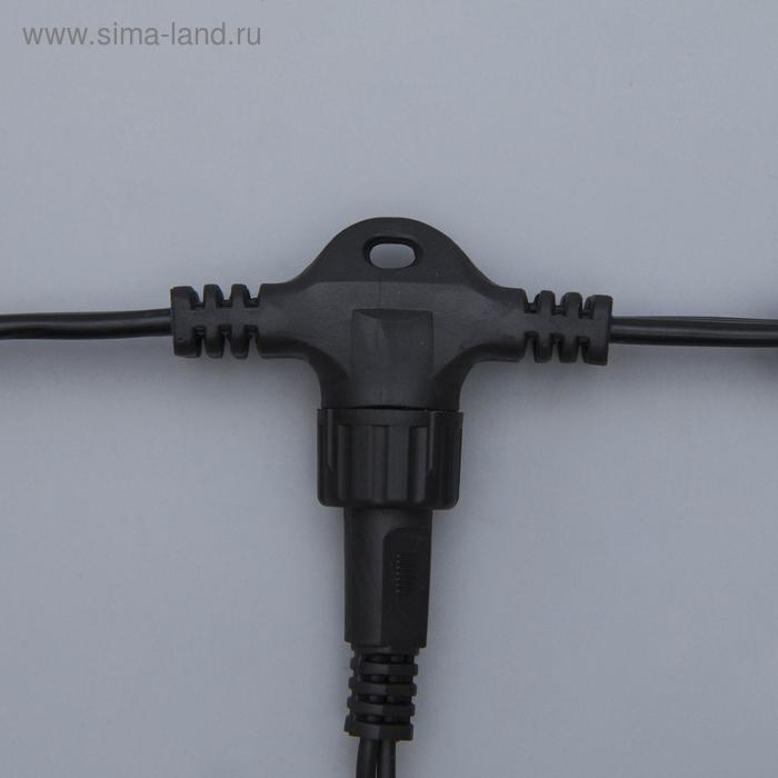 Гирлянда &laquo;Занавес&raquo; 2 &times; 3 м, IP44, УМС, тёмная нить, 760 LED, свечение белое, мерцание, 220 В