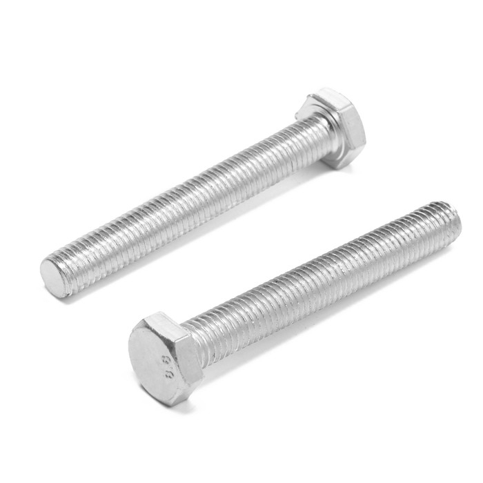 Болт ТУНДРА, оцинкованный, DIN 933, класс прочности 8.8, М12х90 мм, 1 кг Болт ТУНДРА, оцинкованный, DIN 933, класс прочности 8.8, М12х90 мм, 1 кг