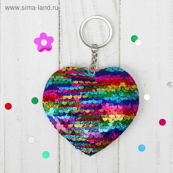 Мягкий брелок-хамелеон &laquo;Сердце&raquo;