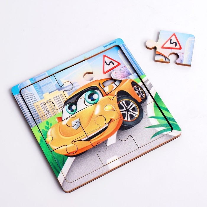 Пазл &laquo;Машина&raquo;, 9 деталей