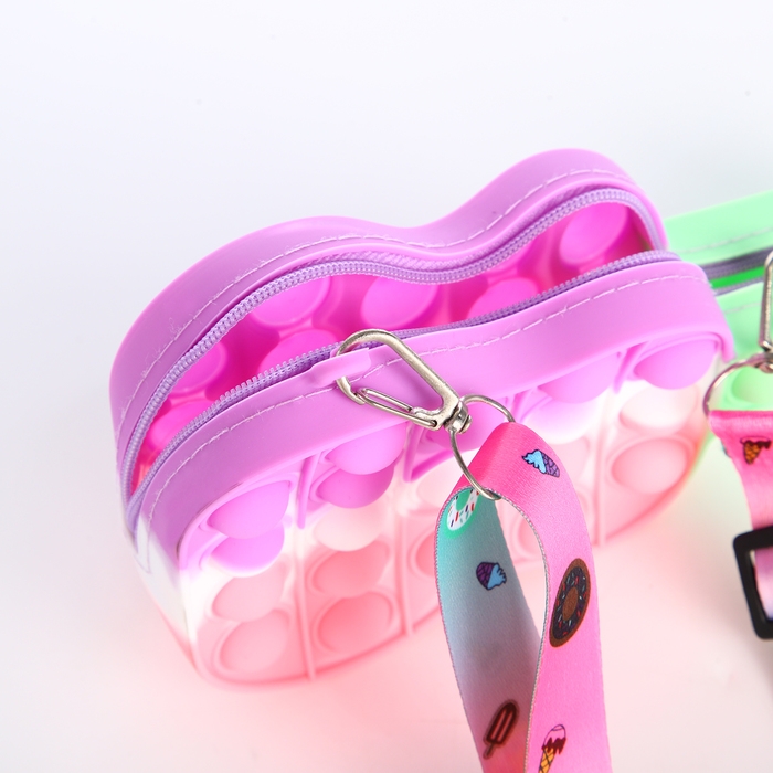 Сумка детская для девочки на молнии «Выбражулька», pop it, цвет разноцветный Сумка детская для девочки на молнии «Выбражулька», pop it, цвет разноцветный