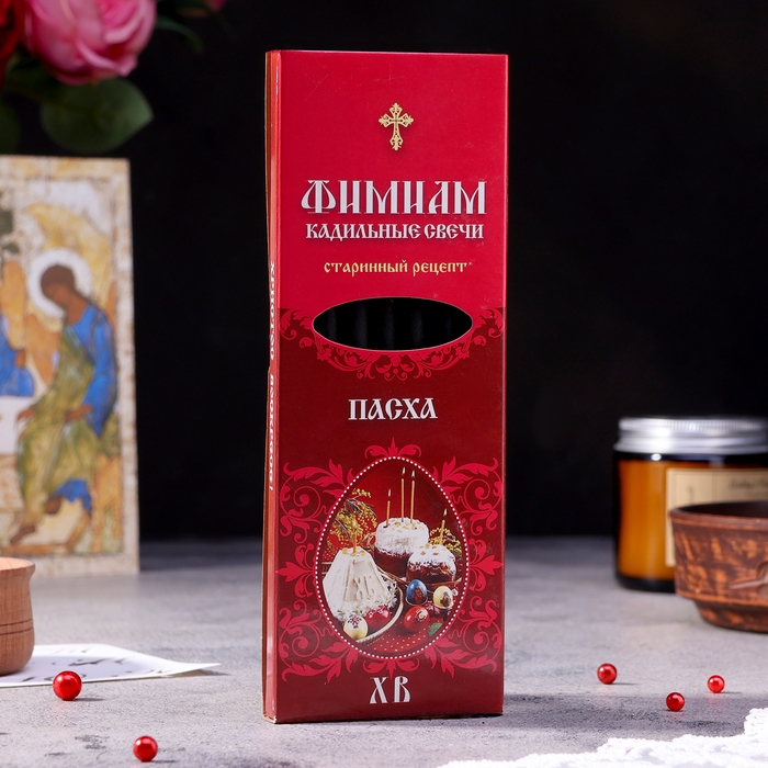 Набор традиционных русских благовоний Фимиам «Пасха», 7 шт. и подставка Набор традиционных русских благовоний Фимиам «Пасха», 7 шт. и подставка