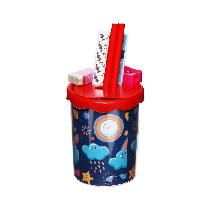 Набор настольный канцелярский, 6 предметов, Calligrata Набор настольный канцелярский, 6 предметов, Calligrata "Небо"