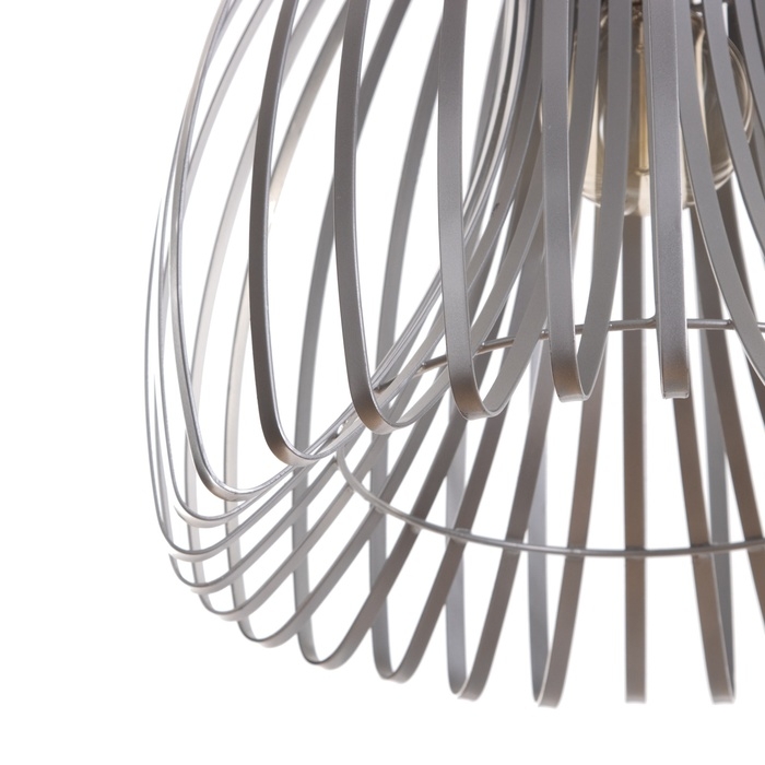 Светильник потолочный "Лиф" серебро 1х40Вт, Е27, 44х44х52 см