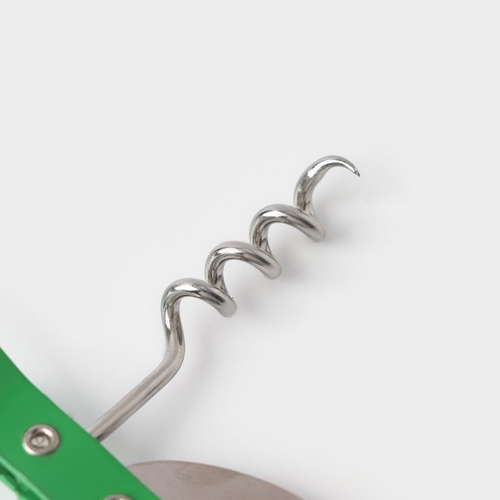 Открывашка - штопор Доляна &laquo;Помощник&raquo;, 14 см, цвет МИКС