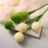 Цветок искусственный "Шар" d-6 см h-52 см, микс Цветок искусственный "Шар" d-6 см h-52 см, микс