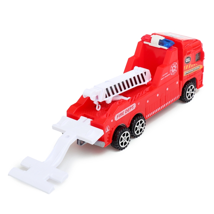 Грузовик &laquo;Эвакуатор&raquo;, инерционный, с машинкой, цвет красный