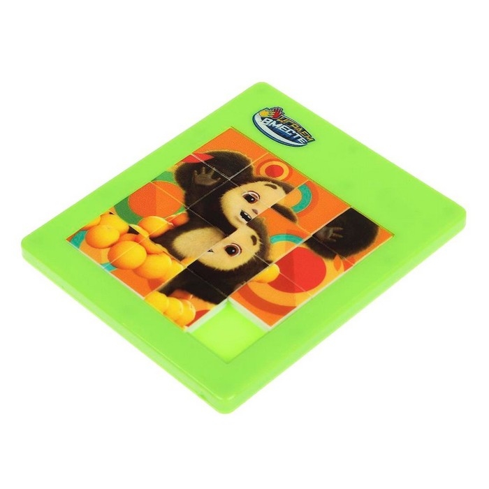 Логическая игра пятнашки «Чебурашка», 9,4 × 16,7 × 1 см Логическая игра пятнашки «Чебурашка», 9,4 × 16,7 × 1 см