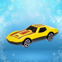 Новогодний шар с игрушкой, цвета МИКС