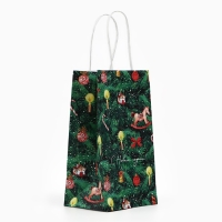 Пакет подарочный новогодний крафтовый «Новогодняя ёлочка», 12 х 21 х 9 см, Новый год Пакет подарочный новогодний крафтовый «Новогодняя ёлочка», 12 х 21 х 9 см, Новый год