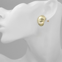 Серьги пластик &laquo;Круг&raquo; цикл, цвет золото