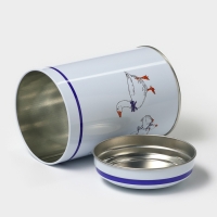 Банка для сыпучих продуктов &laquo;Гуси&raquo;, 1,1 л, d=9,9 см, круглая