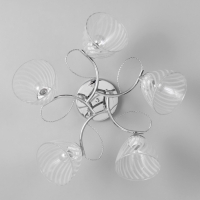 Люстра "Нора" 5х60Вт Е27 Хром 56х56х26см Люстра "Нора" 5х60Вт Е27 Хром 56х56х26см