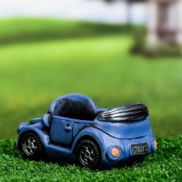 Горшок "Машинка" фиолетовый, 14х8х7,5см