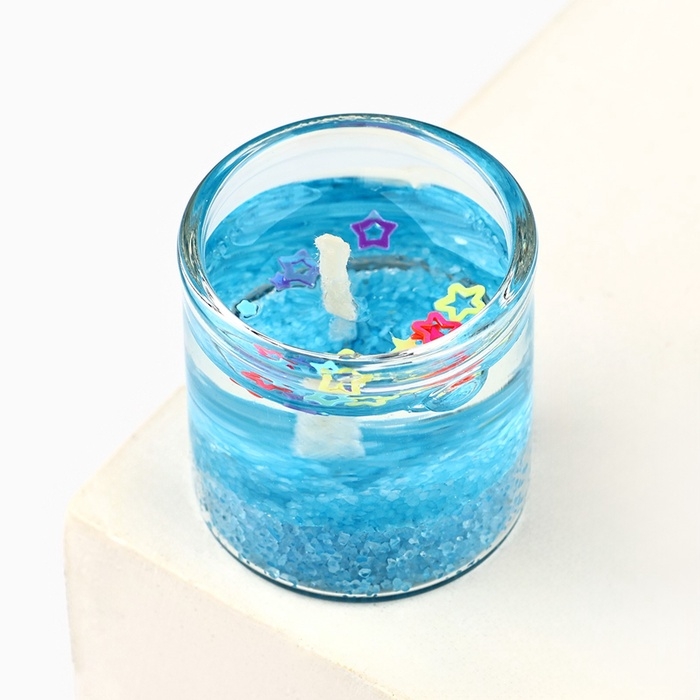 Набор гелевых свечей новогодние &laquo;Счастливого Нового года и Рождества&raquo; на Новый год, 3 шт, 2,5 х 2,5 см