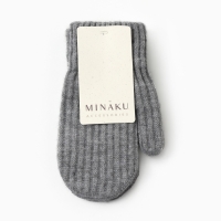 Варежки детские MINAKU, цвет темно-серый, 18 см Варежки детские MINAKU, цвет темно-серый, 18 см