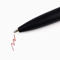 Ручка шариковая, красная паста, 1.0 мм, металл, софт-тач, с поворотным механизмом &laquo;С уважением&raquo;