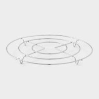 Подставка под горячее на ножках &laquo;Круг&raquo;, 18&times;18&times;2 см, цвет хромированный