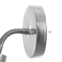 Спот "Шейни" Е27 40Вт хром 10х10х10см Спот "Шейни" Е27 40Вт хром 10х10х10см