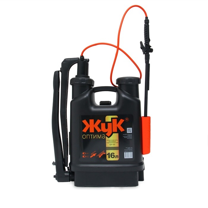 Опрыскиватель ранцевый ОГ-111, 16 л, термоусадка, пластиковый брандспойт, &laquo;Жук&raquo;