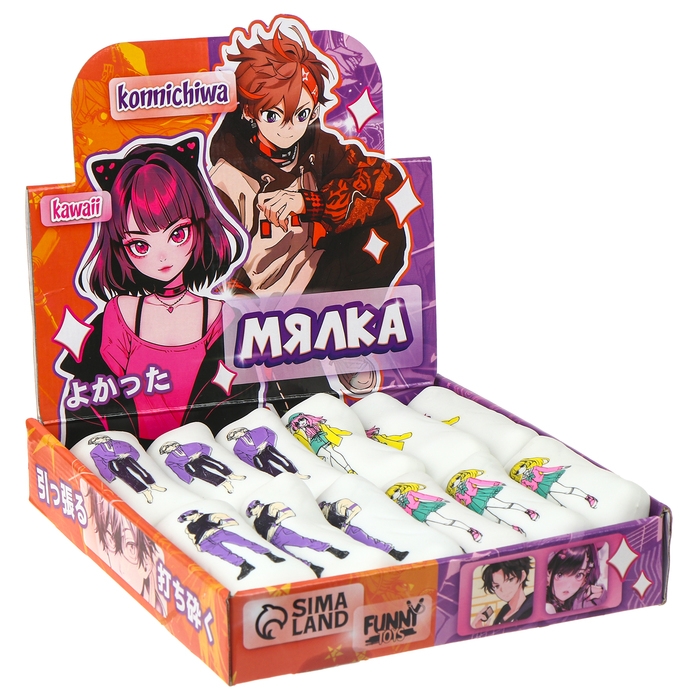 Антистресс сквиш мялка «Моя любимая дакимакура», аниме, в шоубоксе, тянучка Антистресс сквиш мялка «Моя любимая дакимакура», аниме, в шоубоксе, тянучка