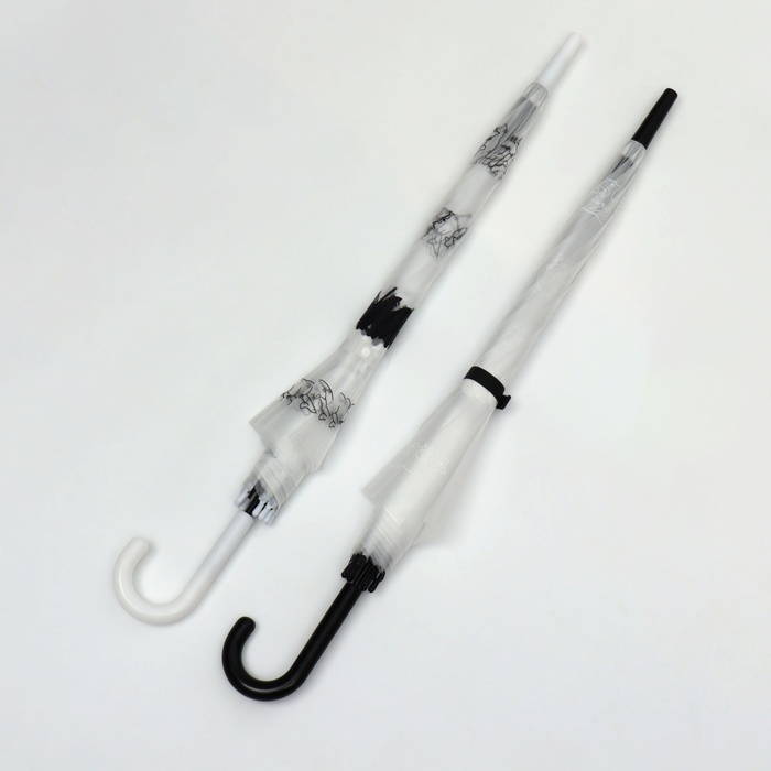 Зонт - трость полуавтоматический, «Funny kitten», 8 спиц, R = 47/55 см, D = 110 см, цвет МИКС Зонт - трость полуавтоматический, «Funny kitten», 8 спиц, R = 47/55 см, D = 110 см, цвет МИКС