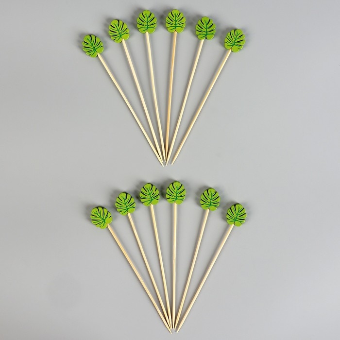Шпажки &laquo;Листья&raquo;, в наборе 12 штук