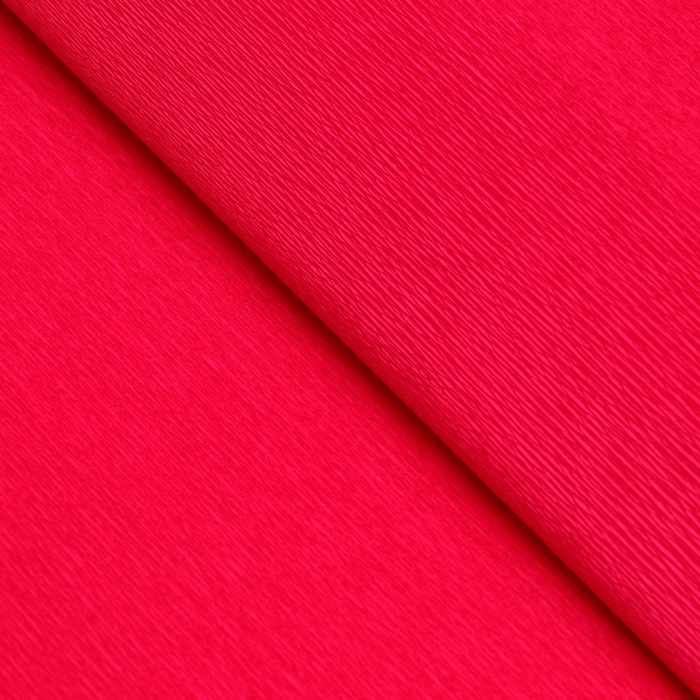 Бумага для упаковки и поделок, гофрированная, красная, вишневая, однотонная, двусторонняя, рулон 1 шт., 0,5 х 2,5 м