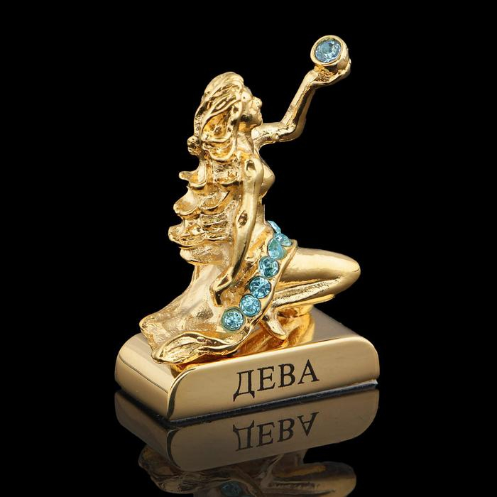 Сувенир знак зодиака &laquo;Дева&raquo;, 5&times;2&times;5 см, с кристаллами