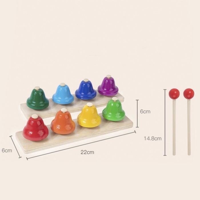 Музыкальная игрушка &laquo;Восьми тональные колокольчики&raquo; 23 &times; 6 &times; 12,5 см