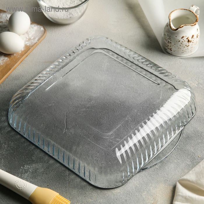 Форма для запекания с ручками, 3,2 л, 28&times;28&times;6 см