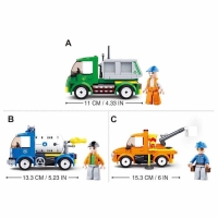Конструктор Город &laquo;Машина электросетей&raquo;, 122 детали