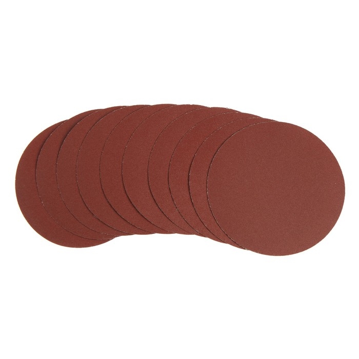 Круг абразивный шлифовальный под Круг абразивный шлифовальный под "липучку" ТУНДРА, 125 мм, Р220, 10 шт.