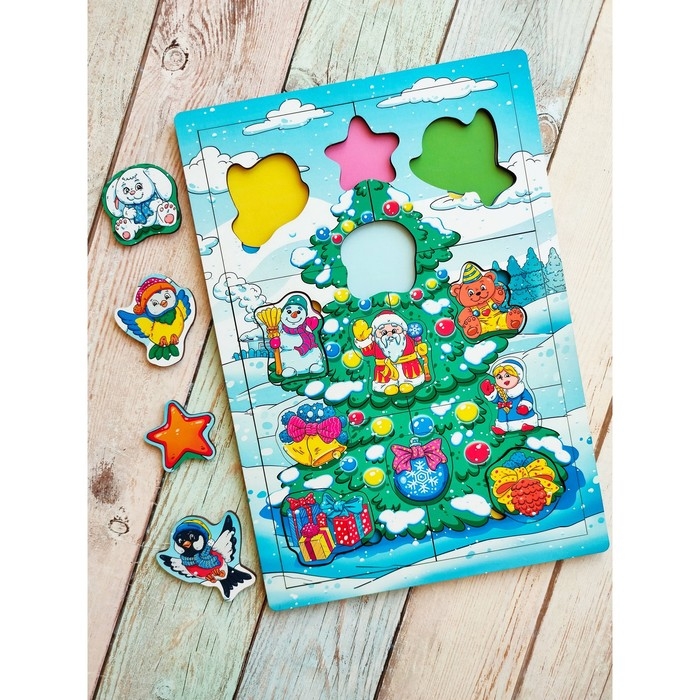Пазл &laquo;Новогоднее настроение&raquo;, размер 20,3x29,3 см