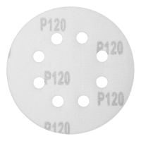 Круг абразивный шлифовальный под "липучку" ТУНДРА, перфорированный, 125 мм, Р120, 10 шт.