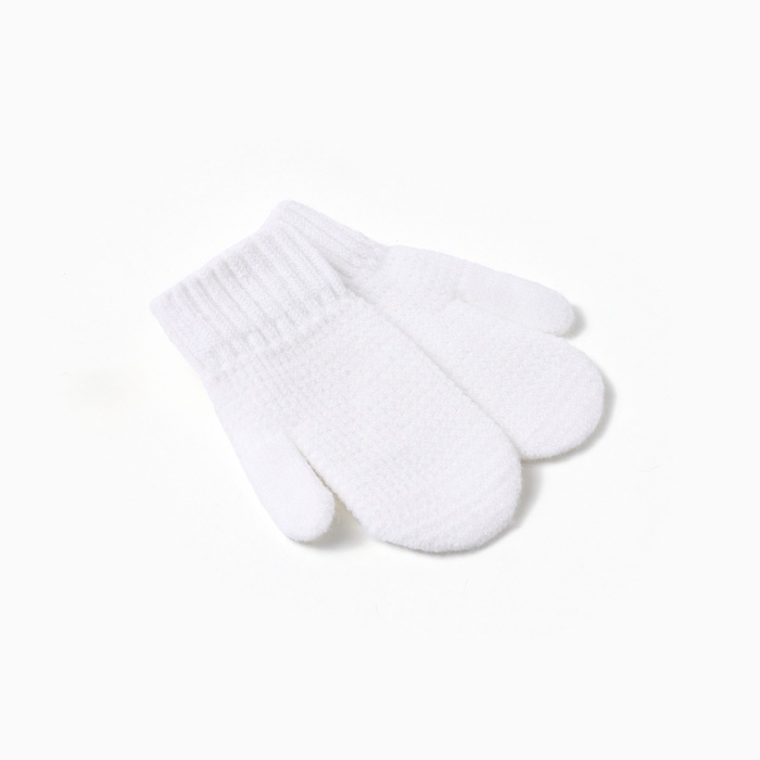 Варежки детские MINAKU, цвет молочный, 18 см Варежки детские MINAKU, цвет молочный, 18 см