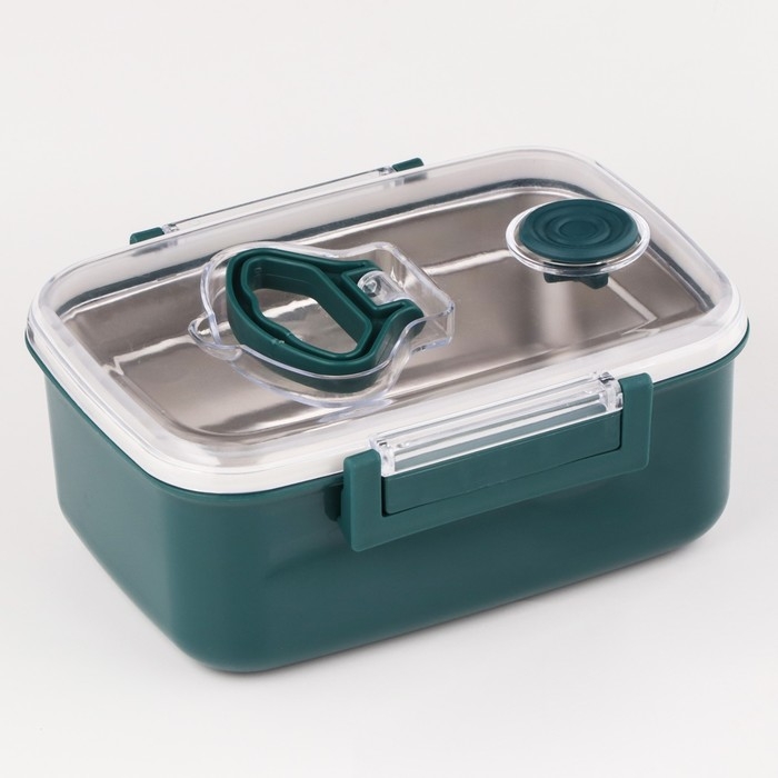 Ланч бокс в школу, контейнер для еды Ланч бокс в школу, контейнер для еды "Пали", 950 мл, с приборами, 18.5 х 14.5 х 7.7 см