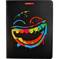 Тетрадь 48 листов, в клетку &laquo;Смайлы&raquo;, мелованный картон, МИКС