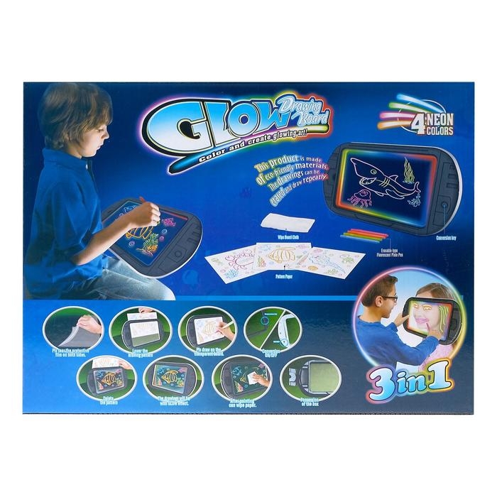 Планшет для рисования 4 цвета, с аксессуарами Планшет для рисования 4 цвета, с аксессуарами